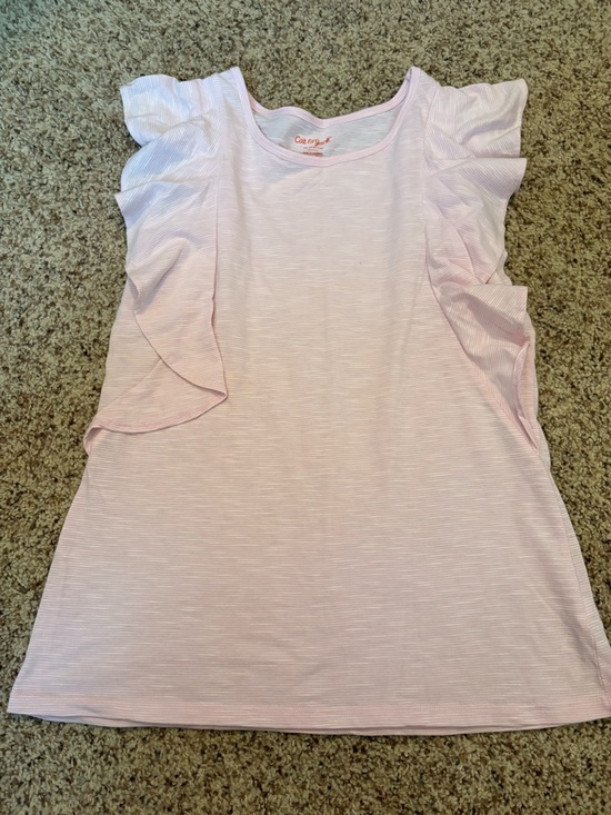 Cat & Jack Other - Cat & Jack Pale Pink Flutter Sleeve Tee